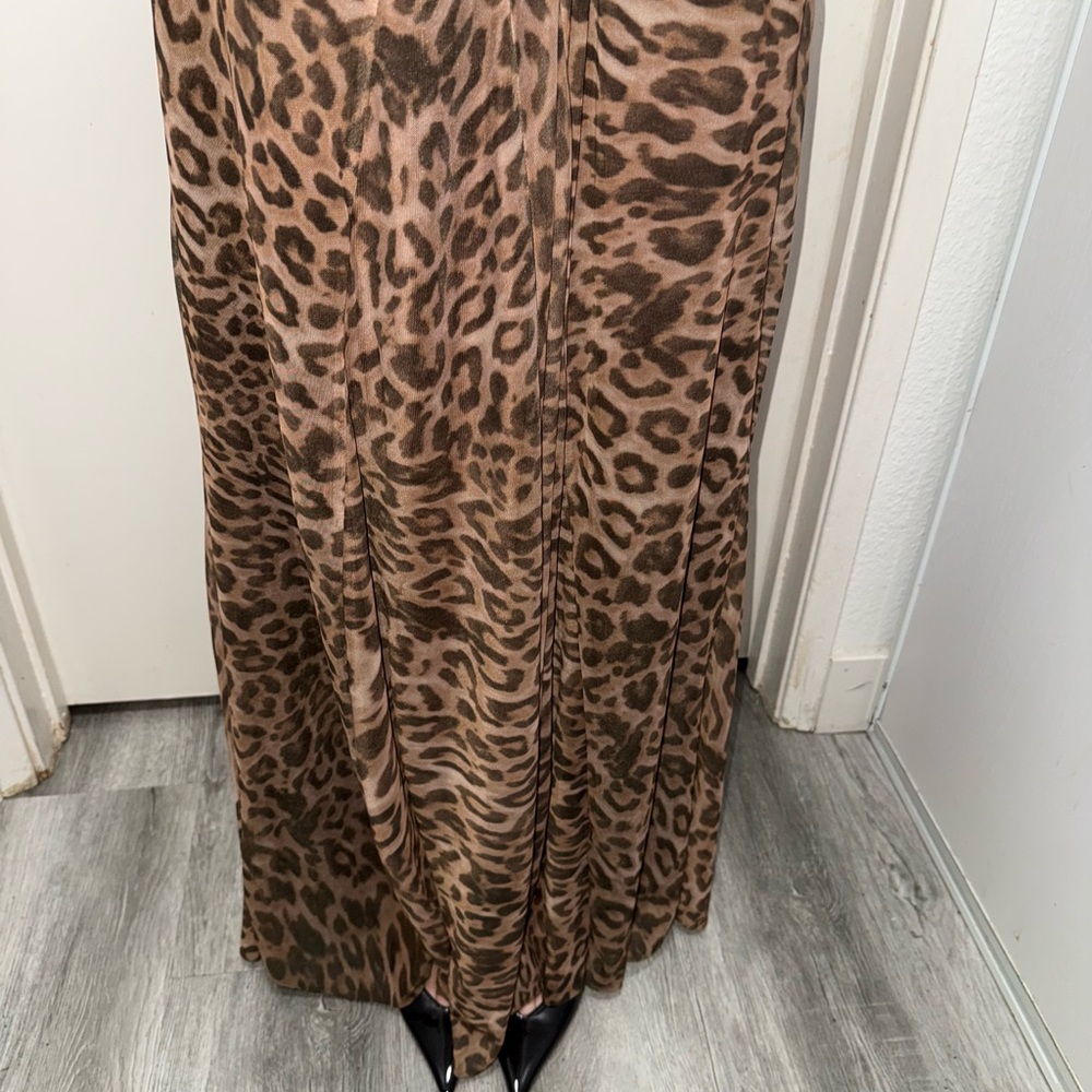 ZARA Leopard Print Slip Dress - Picture 5 of 5